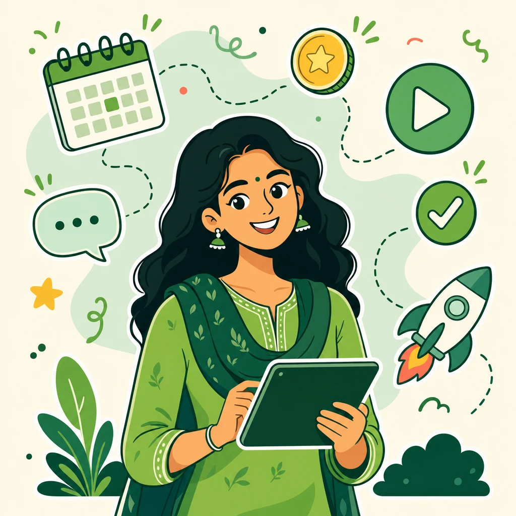An educator running her academy on GyaanKit